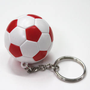 مخصص الجملة 3D كرة القدم سلسلة مفاتيح الصلب البلاستيك ABS سلسلة مفاتيح بشكل كرة قدم - Product Image 3