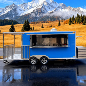 Camion de restauration rapide commercial personnalisable, vélo, hot-dog, poulet rôti, shawarma, barbecue, remorque alimentaire de luxe avec salles de bain - Product Image 2