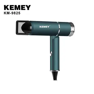 Professional Long Life AC Motor Salon Hair Dryer KEMEY KM-9825 1000w/50hz AC220-240v Light And Handy Green Hair Dryer