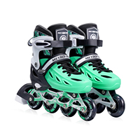 METROLLER Nouveau design de patins à roulettes lumineux, 4 roues en PU, taille réglable, patins à roulettes de haute qualité pour enfants, chaussures à roulettes