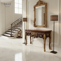 Meubles EKAR |   Console de salon baroque dorée Sovereign Heritage pour les grands entrées