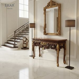 Meubles EKAR |   <span class=keywords><strong>Console</strong></span> de salon <span class=keywords><strong>baroque</strong></span> dorée Sovereign Heritage pour les grands entrées - Product Image 5