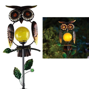 Lámpara Solar de Jardín con Forma de Búho, Luz LED para Exteriores, Resistente al Agua, Decorativa para Patio - Product Image 1