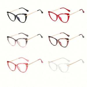 Gafas Ópticas Retro de Moda de Alta Calidad, Montura de Ojo de Gato TR90, Gafas para Computadora con Bloqueo de Luz Azul para Mujer - Product Image 6