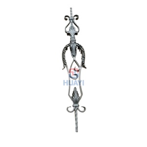 Balaustres Decorativos de Hierro Forjado en Negro Satinado ORB ORC de 1/2 Pulgada, Mástiles de Escalera de Metal para el Mercado Canadiense - Product Image 4