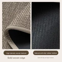 Tapis de sol de cuisine épaissi moderne Tapis rembourré antidérapant avec motif tissé absorbant la porte d'entrée sans lavage et essuyable