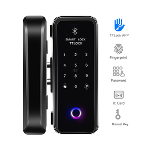 Bilixo fechadura de porta ttlock, app digital inteligente, elétrico, com wi-fi, impressão digital, para casa, lidar com fechaduras e chaves - Product Image 5