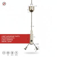 Pince à câble avec crochet, kits de suspension, pince à câble en acier inoxydable pour système de suspension au plafond, pièces d'éclairage