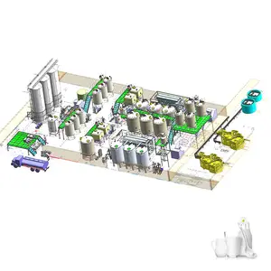 Línea de producción de leche de acero inoxidable, el mejor precio, maquinaria de procesamiento de leche UHT, planta