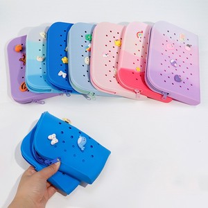 Bán buôn mới lạ Silicone DIY lỗ penceil Hộp trẻ em kẹo màu bút chì trường hợp - Product Image 2