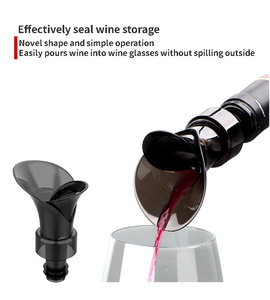 จุกปิดขวดไวน์อเนกประสงค์สีแดงรูปกลีบดอกไม้สำหรับขายส่ง อุปกรณ์บาร์ - Product Image 5