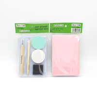 Kit de tallado de sellos de goma para principiantes, set básico de manualidades con lápiz y bloque de goma despegable