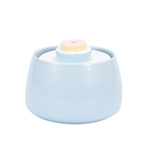 Fontaine à eau pour animaux de compagnie en céramique en forme de gâteau, circulante automatiquement, silencieuse, pour chien et chat, avec commande par application - Product Image 5