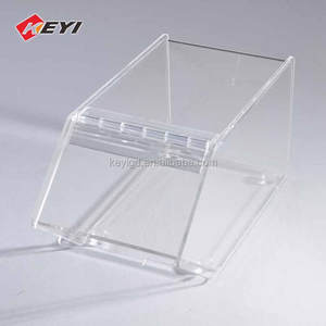 Vente en gros de distributeurs de bonbons en acrylique transparent à 3 niveaux, <span class=keywords><strong>mini</strong></span> <span class=keywords><strong>distributeur</strong></span> de bonbons en vrac avec pelle - Product Image 6