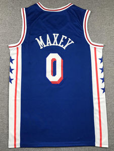 Jersey Bola Basket Edisi Kota Berkualitas Tinggi Jahitan Bordir Joel Embiid 0 Tyrese Maxey Musim Baru 2026 - Product Image 6
