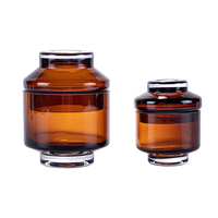 Bocaux en verre faits à la main Anhua avec une esthétique à plusieurs niveaux pour la décoration et le rangement à la maison