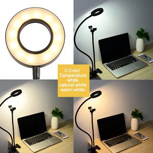 Luce ad anello a LED dimmerabile con supporto per telefono flessibile per lo Streaming Live sull'illuminazione fotografica del telefono cellulare di YouTube - Product Image 5