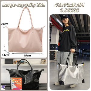 Bolsa <span class=keywords><strong>de</strong></span> Deporte Ligera, Impermeable, <span class=keywords><strong>de</strong></span> Gran Capacidad, con Bolsillo Trasero, <span class=keywords><strong>de</strong></span> Material PU, Unisex, para Viajes, Deportes y Fitness - Product Image 2