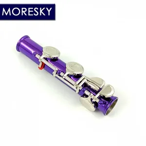 Flûte en cuivre MORESKY, 16 trous fermés, clé de Do, violette avec clé Mi, MFL-604 - Product Image 2