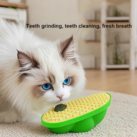 Jouet interactif pour chat en forme de pois à la catnip naturelle, nettoyage des dents, étanche, écologique, durable, facile à nettoyer, plastique + pâte de catnip pour animaux de compagnie