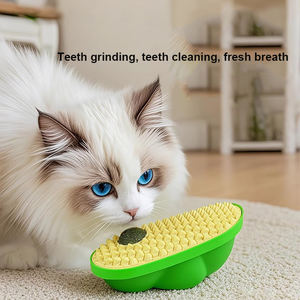 प्राकृतिक कैन्निप मटर-आकार इंटरैक्टिव बिल्ली खिलौना दांत सफाई पर्यावरण पर्यावरण के अनुकूल प्लास्टिक + कैटरनिप दीवार - Product Image 4