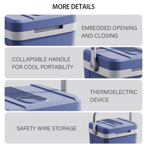 Nhiệt điện hộp làm mát di động tủ đông xe tủ lạnh DC 12V xe tủ lạnh ngoài trời mát AC 230 điện hộp mát lidl - Product Image 4