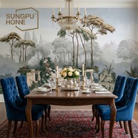 Papier Peint Mural Décoratif Luxe Personnalisé Impression Numérique 3D pour Décoration d'Intérieur Maison Peinture Art Murale
