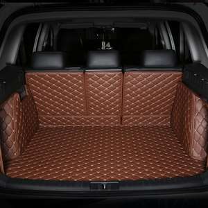 Esteras clásicas para maletero de costura de diamantes, decoración <span class=keywords><strong>Interior</strong></span> antideslizante de cuero PVC para Toyota/Honda/Volkswagen - Product Image 4