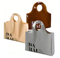 Sac de courses en plastique PE épaissi avec poignée, idéal pour les supermarchés, les cosmétiques, les chaussures, personnalisable avec logo