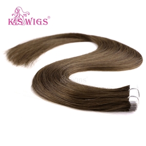 K.SWIGS Nouvelle Arrivée En Gros Invisible Bande Double Dessiné Injection Bande Cheveux Chinois Remy Haute Qualité Brun Bande Extension - Product Image 3