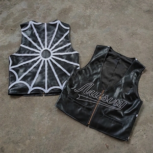 <span class=keywords><strong>Gilet</strong></span> da Moto in <span class=keywords><strong>Pelle</strong></span> Personalizzato YSJY OEM, Stile Americano, con Badge Ricamato, <span class=keywords><strong>Gilet</strong></span> da <span class=keywords><strong>Uomo</strong></span> - Product Image 1