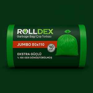 Sac poubelle à fermeture éclair noir écologique en plastique LDPE recyclé résistant pour l'emballage alimentaire industriel et domestique avec soufflet supérieur à fermeture éclair - Product Image 3