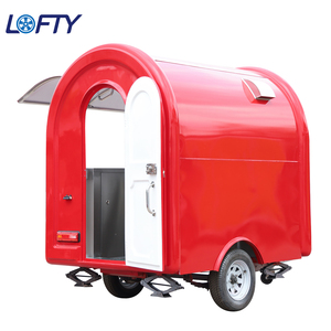 Chariot de vente ambulant électrique vintage, chariot à glaces personnalisé, camion de nourriture à 2 roues pour la rue - Product Image 1