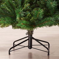 Arbre de Noël Artificiel de Luxe à Toucher Réel, en PE, PVC, PET, à Aiguilles de Pin, Sans Perte de Feuilles, Sans Espaces, Montage Facile en 3 Étapes