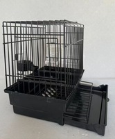 Cage à oiseaux en fer exquise de la taille d'une paume adaptée aux perroquets, canaris, etc. Convient pour la décoration intérieure ou les oiseaux de compagnie