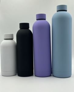 Gourde isotherme moderne en acier inoxydable à <span class=keywords><strong>double</strong></span> <span class=keywords><strong>paroi</strong></span> de 500 ml avec logo personnalisé, idéale pour la salle de sport, les voyages et le bureau - Product Image 4