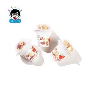 Hot Sell DIY Good Taste Strawberry Flavor Yogurt Crispy Puffed Food Cup Sweet Yummy Casual <strong>Snack</strong> - Product Image 5