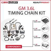 Carrhzury OE STANDARD en STOCK 12612839 Kit de chaîne de distribution Pompe à eau Solénoïde VTC Compatible avec Cadillac Buick Suzuki 3.6L 07-16