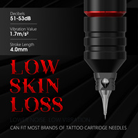XNET VANE 2400mAh 4.0mm Stroke Brushless Motor Professional Direct Drive Wireless Rotary Tattoo Pen Machine pour artistes Body Art
