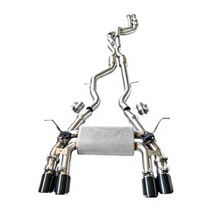 Vortex Stainless Steel 304 Mirror Polished Equal Length Exhaust for M2 Competition F87 S55 Catback Valvetronic High - Product Image 1