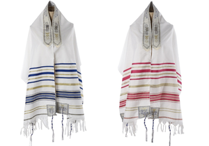 Vente en gros de châ<span class=keywords><strong>le</strong></span> de prière messianique Tallit en polyester de 180*52 cm, châ<span class=keywords><strong>le</strong></span> de prière juif avec sac assorti, Talit chrétien inspiré des Écritures - Product Image 5