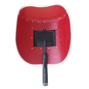 Máscara de Soldadura Semiautomática Portátil con Marco de Acero Rojo, Visión Parcial Antideslumbrante para Soldadura, Corte y Pulido - Product Image 1