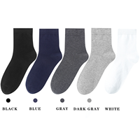 Chaussettes en coton classiques et décontractées pour hommes, vente en gros, logo personnalisé, respirantes, design professionnel, longueur mi-mollet