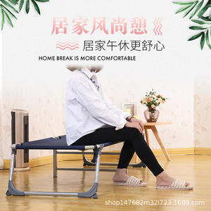 Lit pliant simple en toile, rectangulaire, portable, pour enfants, adultes, personnes âgées, utilisation en camping en plein air - Product Image 4