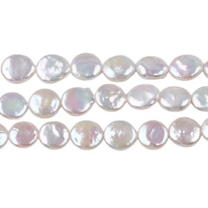 Strong Natural White Freshwater <b>Pearl</b> Baroque Button Bead 18cm12-13mm <b>Loose</b> DIY Material Jewelry Versatile Color Options - Product Image 3