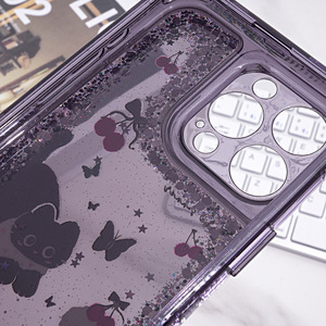 Nouvelle <span class=keywords><strong>coque</strong></span> de téléphone motif dessin animé mignon avec Bracelet fleur pour <span class=keywords><strong>iPhone</strong></span> 17 16 15 paillettes fantaisie couvertures mobiles pour dames en gros - Product Image 6