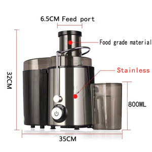 Extracteur de jus commercial 18000 tr/min, double lame, filtre 0,5 mm, couleur argent, prise EU, 220V, norme européenne - Product Image 3