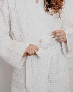 Kimono Kimono di lusso in cotone 100% Unisex con collo a V maniche corte al ginocchio, veloce e traspirante, abbigliamento da tempo elegante - Product Image 5