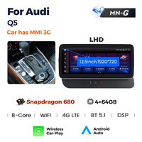 Reproductor de video con pantalla táctil Android MEKEDE Qualcomm 680, radio estéreo para automóvil, DVR automático, WIFI, cámara 4G para Audi Q5 Q5L SIN GPS MM I3G
