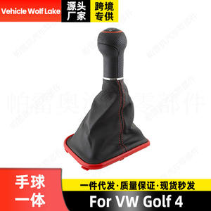 Pomo de palanca de cambios de cuero para vehículo Wolf Lake, 6 velocidades, 23 mm, para Volkswagen Golf 4, diseño ergonómico - Product Image 3